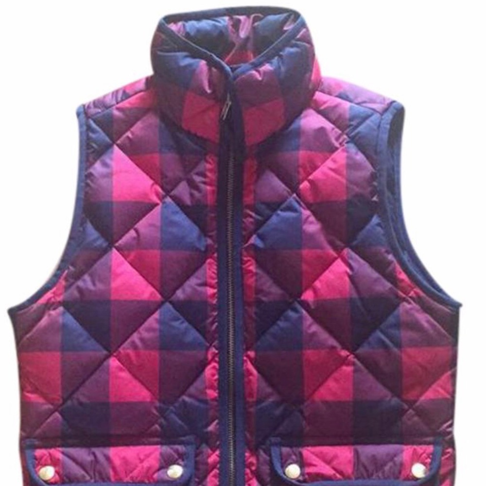Jcrew Buffalo check vest